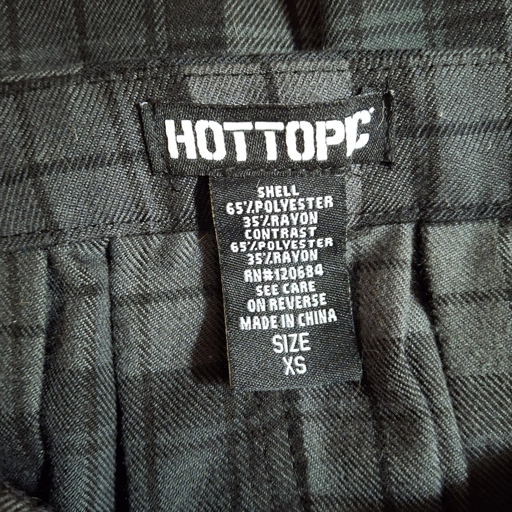 Hot Topic Plaid Goth Punk Rock Metal Mini 90s Y2K Skirt Women's Size XS - Picture 6 of 7